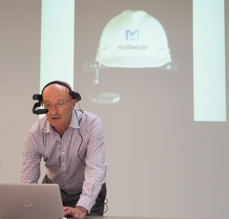Asure Quality Harry Van Enckevort wearing an AR Headset