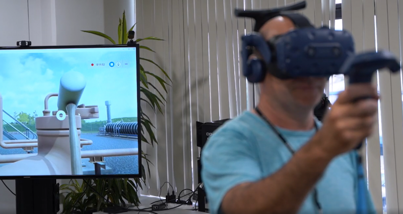 CUTTING EDGE Company X used virtual reality technology to replicate the high risk procedure for emergency venting of a ruptured gas pipeline
