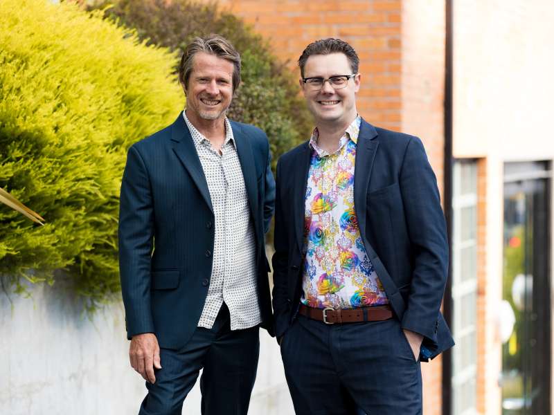 GROWTH GURUS: Company-X co-founders and directors Jeremy Hughes, left, and David Hallett.